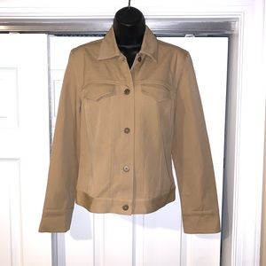Peck & Peck tan stretch JACKET 4